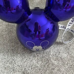 Blue Mickey Mouse popcorn bucket